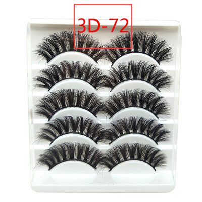 

〖Follure〗Luxury Makeup 5Pair 3D False Lashes Fluffy Strip Eye Mix lashes Natural Party