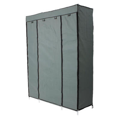 

Househ 5 Layers 12 Compartments Non-Woven Wardrobe Portable Wardrobe Gray