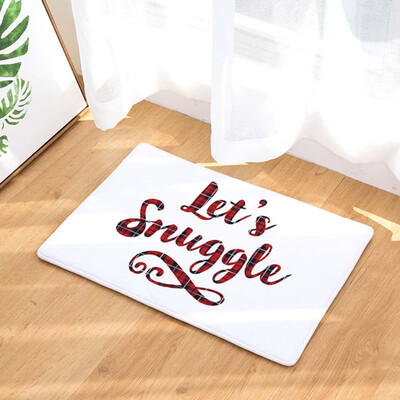 

Toponeto Christmas Home Non Slip Door Floor Mats Hall Rugs Kitchen Bathroom Carpet Decor