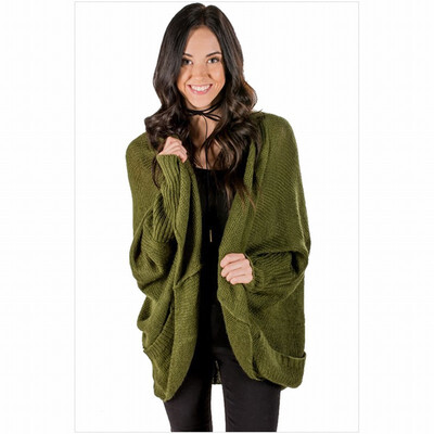 

Cardigan long sleeve with pocket long casual knit sweater coat