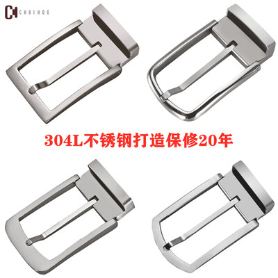 

Business simple pin buckle 304L stainless steel buckle head mens belt lead steel buckle tide mens belt buckle 33 35c