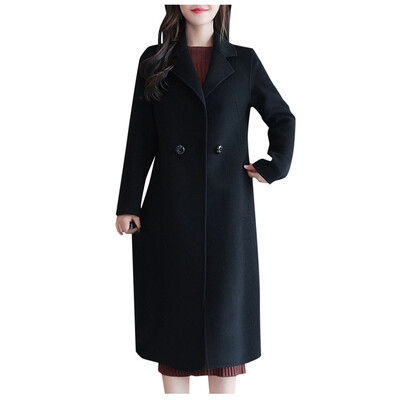

Toponeto Women Casual Button Coat Elegant Long Sleeve Work Office Fashion Jacket