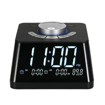 

Smart Alarm Clocks For Bedrooms Night Light Digital Alarm Clock With FM Radio Adjustable Volume Display Temperature Dimmer