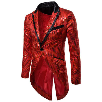 

Stylish Mens Casual Slim Fit Formal One Button Suit Blazer Coat Jacket Tops