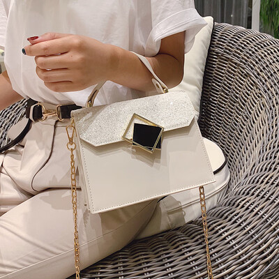 

Summer small bag wild handbag 2019 new fashion handbag small fresh ins super fire chain Messenger bag