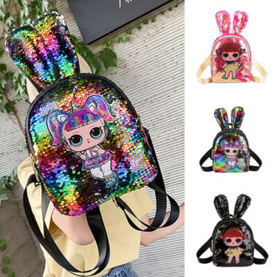 

Women Backpack Sequin Glitter Shoulder School Rucksack Ladies Girls Travel Bag
