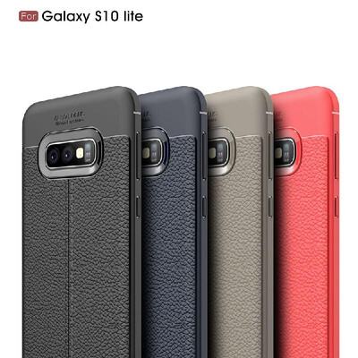 

Phone Case Leather TPU Phone Protection Cover Simple Lightweight Mobile Phone Protector for Samsung Galaxy S10 Plus