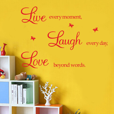 

〖Follure〗Live Every Moment Removable Art Vinyl Mural Home Room Decor Wall Stickers