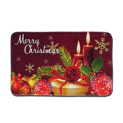 

Toponeto Christmas Floor Entrance Door Bathroom Mat Indoor Bathtub Carpet Doormats Decor