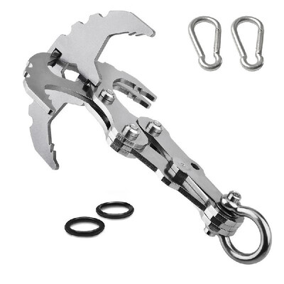 

Gravity Hook with Magnet Carabiners Mutifunctional Grappling Hook for Hiking Camping Climbing