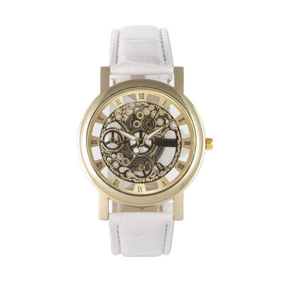 

Simple Style Hollow Dial Neutral Watch Unique Quartz Wristwatch Womens Watches Bayan Kol Saaty Fashion Minimalism Clock