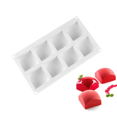 

3D Silicone Mousse Cake Mold Reusable Non-stick DIY Kitchen Baking Mold Cup For Chocolate Truffle Pudding Jelly Desserts
