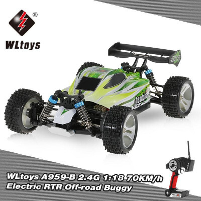 

WLtoys A959-A RC Car 24G 118 4WD 35KMh Racing Buggy Car High Speed Vehicle Off Road Truck RTR