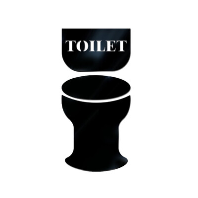 

〖Follure〗Creative Diy Fashion Personality 3D Wall Stickers Toilet Bathroom Tips Stickers