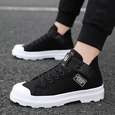

Mens shoes Summer casual high-top canvas board shoes fashion Gaobang autumn Korean edition climax shoes