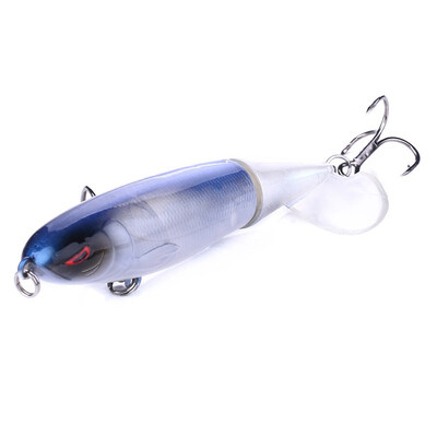

13g Fishing Lure Artificial Fish Shape Lifelike Propeller Tractor Hard Bait With 2 Treble Hooks