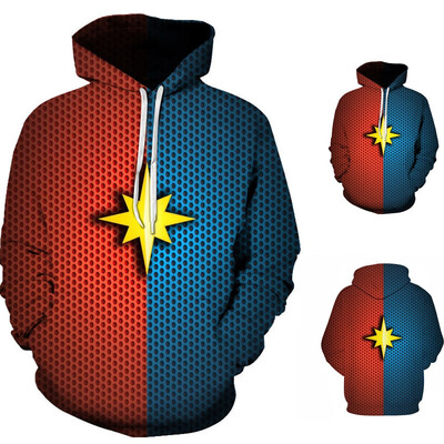 

Toponeto Mens New Fashion Casual 3D Print Long Sleeve Hoodie Sweater Jacket Coat