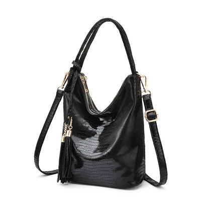 

REALER Shoulder bag Brand messenger crossbody bags for women fashion purses&handbags PU animal prints Hobo bag tote female