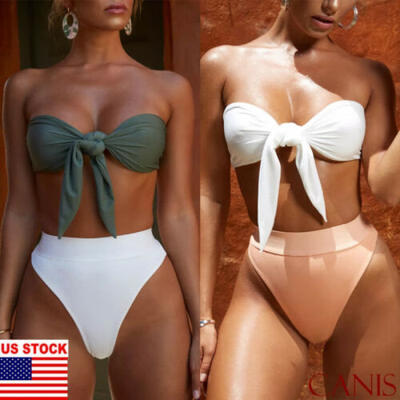 

2PCS Women Bandage Push Up Bikini Set Swimwear Brazilian Bathing Suit Swimsuit