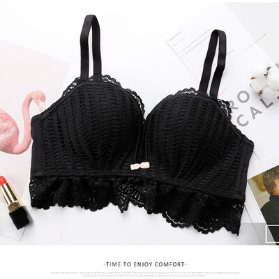 

Sexy Lace Bras Womens Seamless Underwear Wire Free Push Up Bras Girls Lace Thin Bras