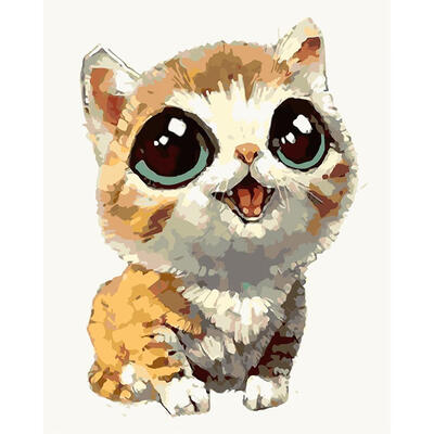 

5D DIY Full Drill Diamond Painting Yellow Cat Cross Stitch Embroidery Kit