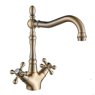 

Bronze 360 Degree Swivel Brass Print Bathroom Sink Kitchen Faucet Taps