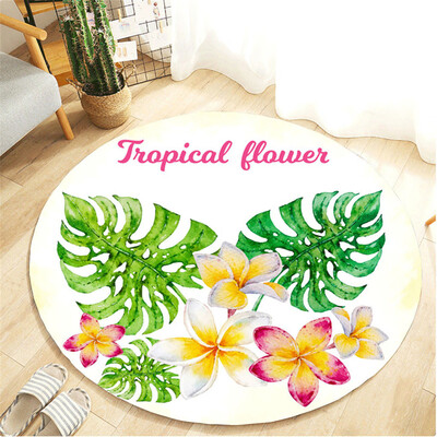 

Gobestart Botany Elements Blanket Round Bathroom carpet 60cm