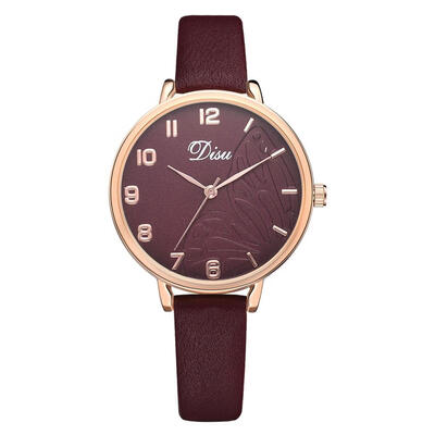 

Business Womens Watches Scale Roman Numerals Ladies Quartz Wristwatch Fashion Leather Strap Minimalism Clock Reloj Mujer