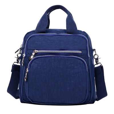 

Women Waterproof Zipper Tote Handbag Nylon Shoulder Bag Outdoor Travel Backpack
