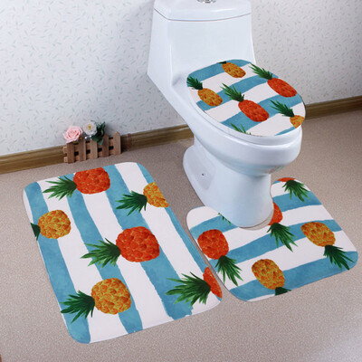 

〖Follure〗Bathroom Toilet Three Piece Floor Mat Door Mat Bathroom Carpet