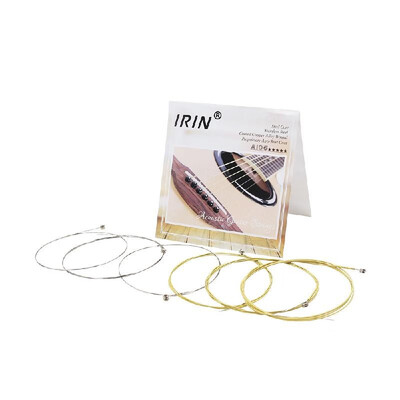 

Acoustic Folk Guitar Strings Replacement Full Set 6pcs009-045 Steel Core Copper Alloy Wound with End Ball Medium Tension