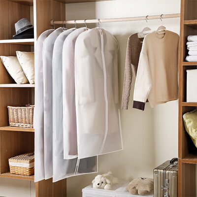 

More beautiful memory dust cover clothes dust cover hanging clothes dust bag thick hanging clothes bag home coat hood bag suit set large