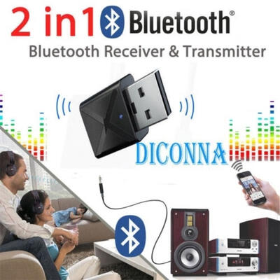 

Handsfree Wireless Bluetooth Receiver 35mm AUX Music Stereo Audio Adapter