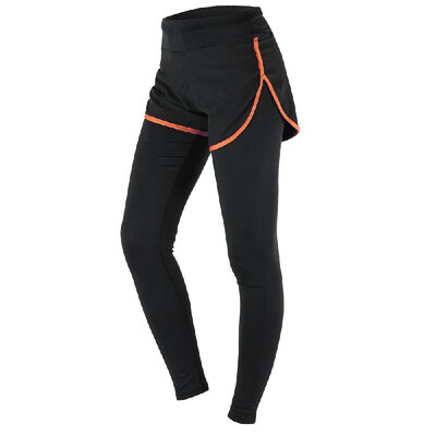 

ARSUXEO Womens Gym Sport Yoga Leggings Fake Two Piece Slim Full Length Pants