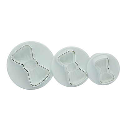 

3pcs DIY Cake Bowknot Pattern Baking Tool Decorating Molds