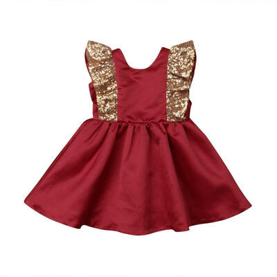 

Princess Kids Baby Girl Party Backless Dress Pageant Wedding Bridesmaid Gown Formal Dress 1-6T