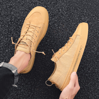 

mens mens summer tide full-time canvas skate shoes casual autumn cloth shoes Korean-style same-style fashionable shoes