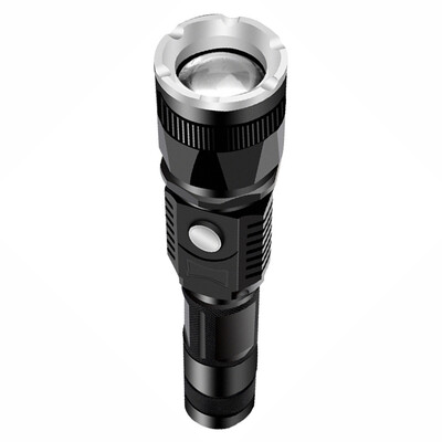 

1 Aluminum Led Strong Light Flashlight Mulfuntion Torch USB Charging 7522