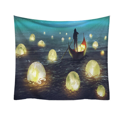 

Toponeto Fashion Tapestry Planet Fantasy World Style Decorative Tapestry Home Decor