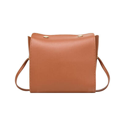 

Fashion Teenage Girls Solid Color Shoulder Bags PU Leather Crossbody Bag