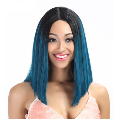 

Noble Hair Synthetic Lace Front Wig Straight Hair 14 Inch Lace Wigs For Black Women Ombre Hair Synthetic Lace Front Wig