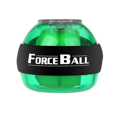 Gyroscope LED Wrist Power Force Ball Grip Ball Arm Muscle Exercise Strengthener Speed Meter Green
