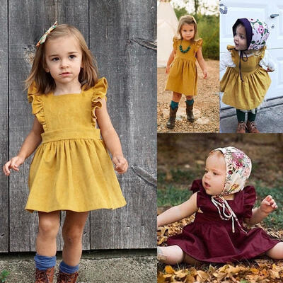 

Flower Girls Summer Princess Dress Baby Kids Party Pageant Dresses Sundress 0-3T