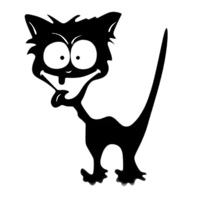 

Cartoon Cat Sticker Cute Kitten Decal Pet Cat Car Decoration Hot