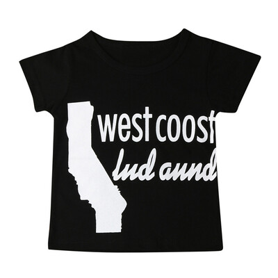 

Newborn Infant Kids Baby Boy Short Sleeve Letter Print T-shirt Outfits Clothes
