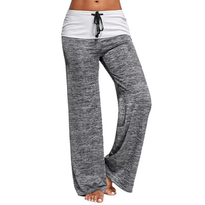 

Women Casual Pants Bottom Heather Wide Leg High Waist Pants Loose Pants Trousers