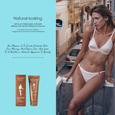 

ALIVER Tanning Cream Self-tanning Cream Tanning Milk Moisturizing Body Lotion 125ml Skin Care For Everyone Easy To Use