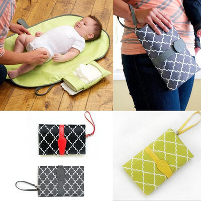 

Hot Baby Portable Folding Diaper Changing Pad Waterproof Mat Bag Travel Storage