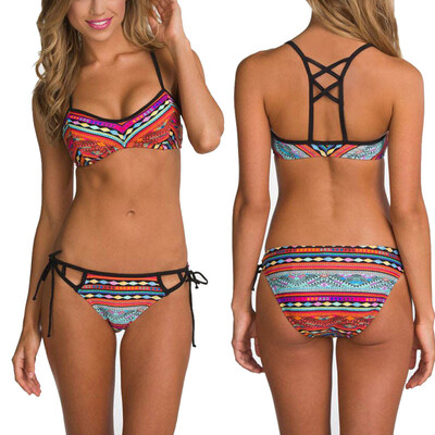 

Roseonmyhand Sexy Women Bikini Set Swimwear Push-Up Bra Padded Swimsuit Beachwear
