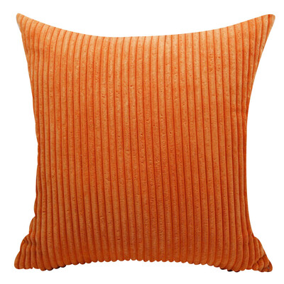 

Corduroy solid color sofa decoration vertical stripes square pillowcase household items